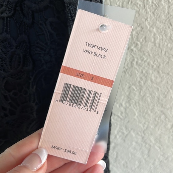 NWT Nanette Lepore Sleeveless Black Lace Top - Picture 5 of 9